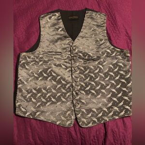 Atlantis silver pattern  vest size L shiny